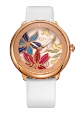 Modny zegarek damski Ruben Verdu RV0701 kwiaty